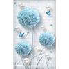 Full Round Drill DIY Diamond Painting Blue Dandelion Butterflies Embroidery Cross Stitch Home Decor