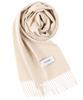 GILDARA FT33 Premium Cashmere Basic Wave Cashmere Solid and Tea 100% Scarf, Color, Men's Women's (Milk (D8044))