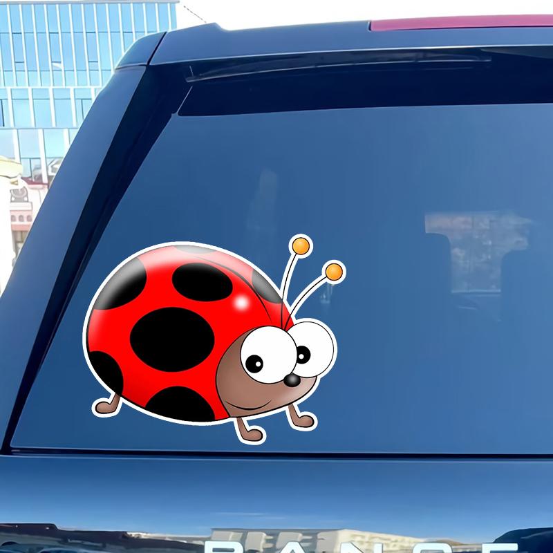 S50353 # милый мультфильм божья коровка наклейка на автомобиль мотоцикл декоративные аксессуары