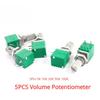 5 шт. RK097G Потенциометр Промышленные переключатели 500K B1K B5K B10K B20K B50K B100K Переключатель Аудио 15мм 5-контактный Усилитель Герметизация