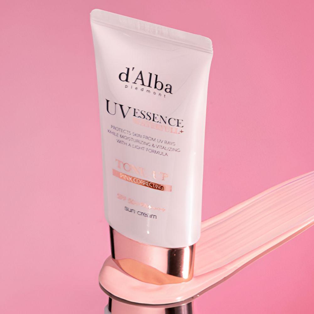 d'Alba Солнцезащитный крем Tone-Up 50 мл x 2 + Веганское гелевое очищающее средство 15 мл Набор Glow Sun
