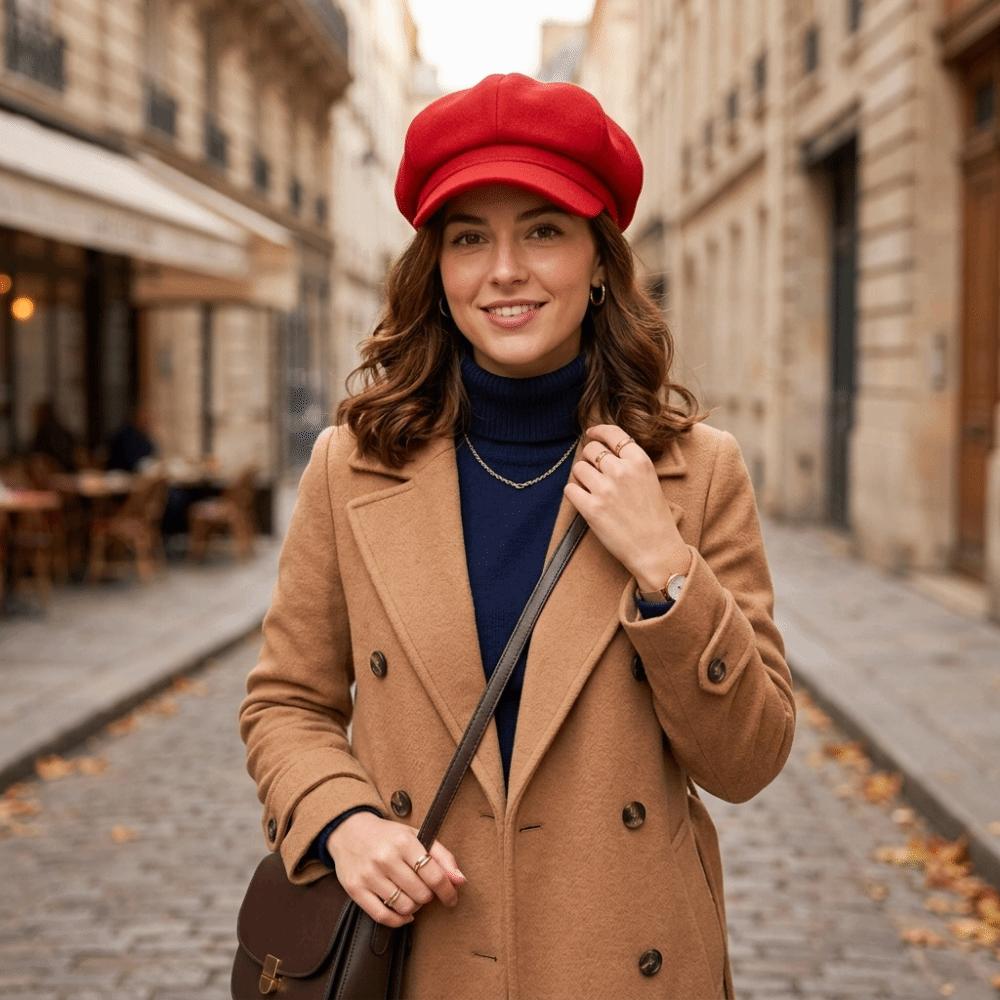 Cotton Beret Hat Windproof Painter Caps Casual Octagonal Newsboy Cap Autumn Winter