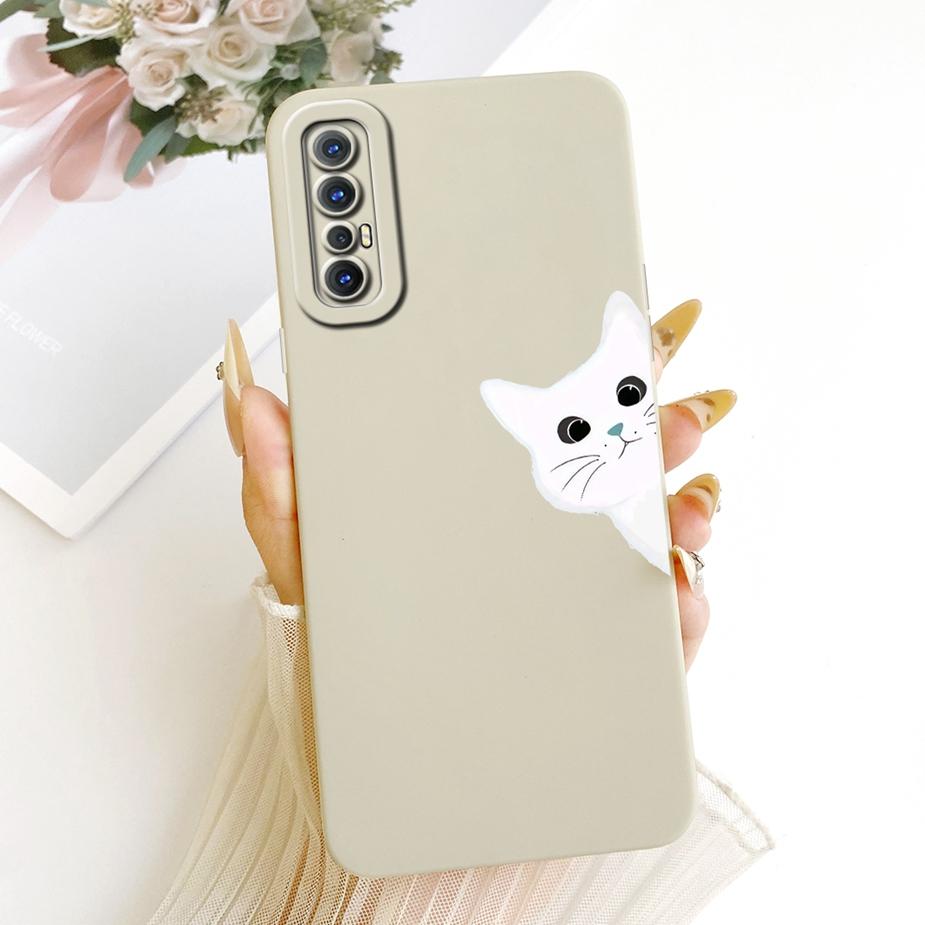 Чехол для Oppo Reno3 Pro 4G CPH2035 CPH2037 Милый Кот Утка Мультяшная Обложка Мягкий ТПУ Чехол для Телефона Для Oppo Reno 3 Pro 5G CPH2009 Fundas
