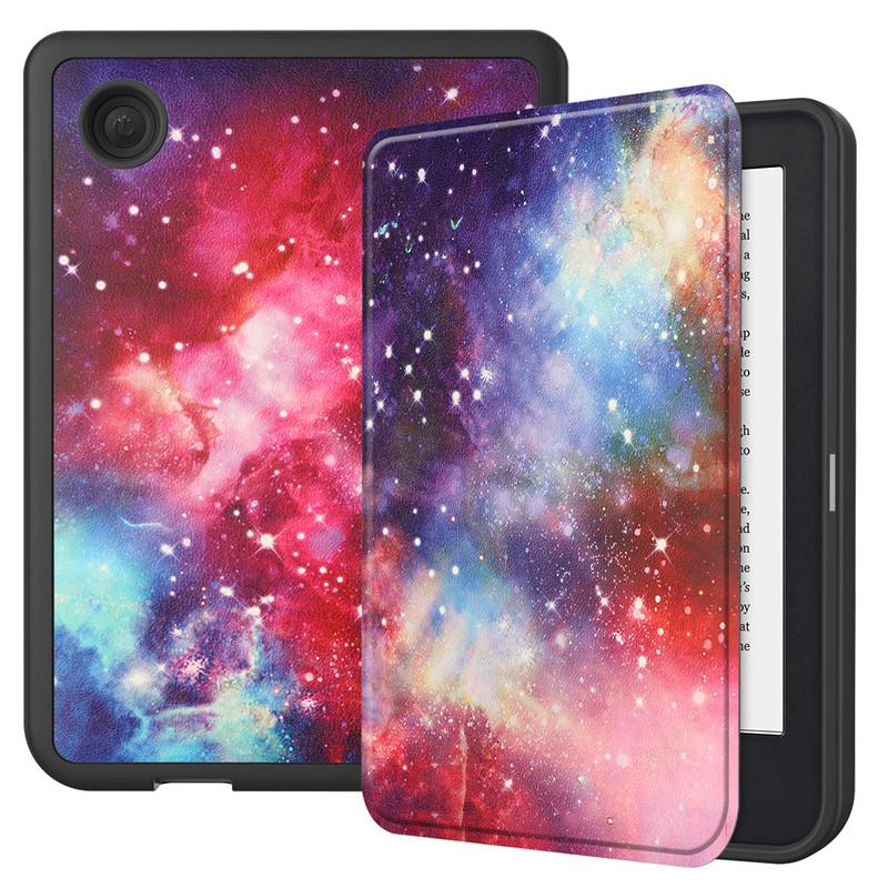 Чехол funda для KOBO Clara 2E Чехол 2022 Smart Cover Искусственная кожа Силиконовая задняя крышка Полный корпус Чехол для электронной книги для Etui Kobo Clara 2e Чехол Capa