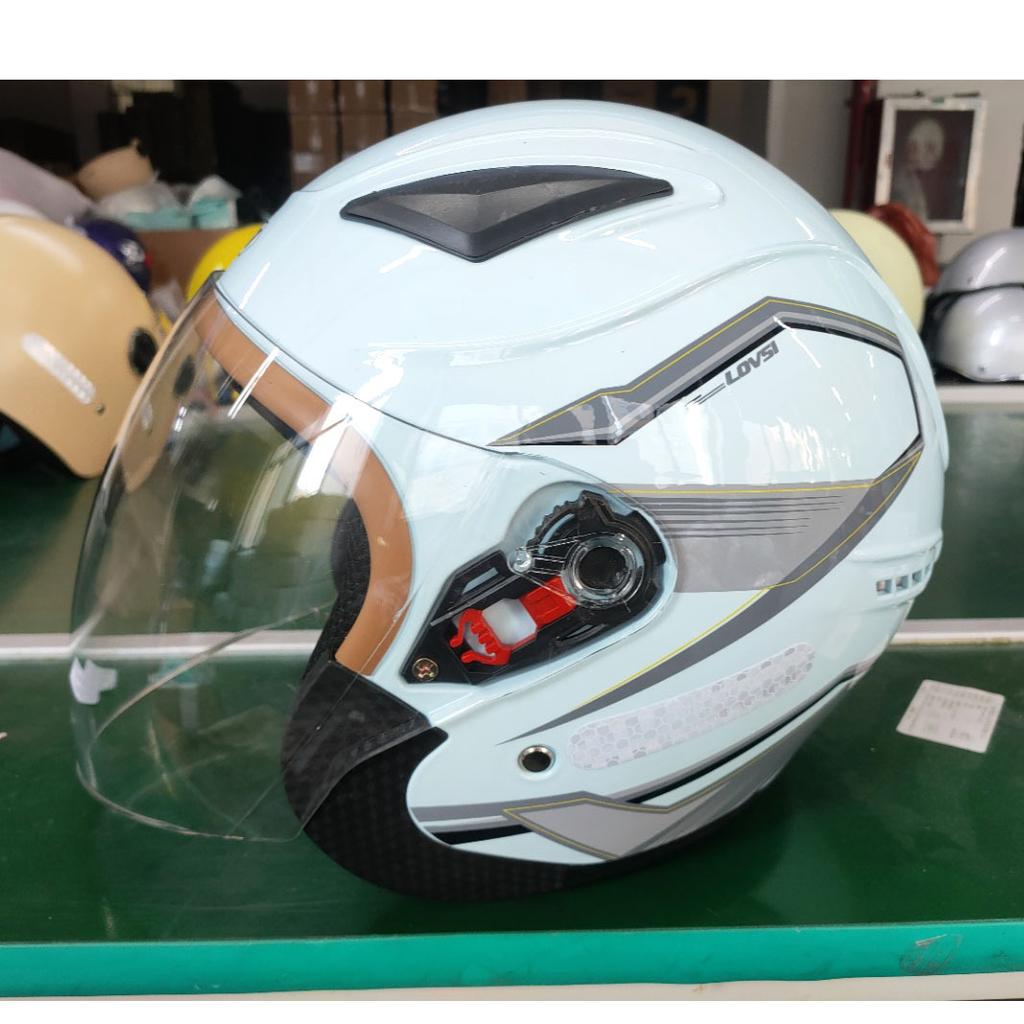 A standard national standard 3C certification motorcycle helmet four seasons electric car helmet unisex warm half helmet riding