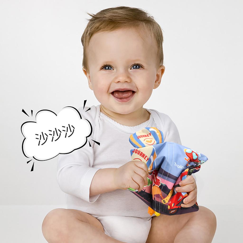 Tail cloth book early childhood education baby can't tear it apart, can bite three-dimensional book 0-6 months baby puzzle toy