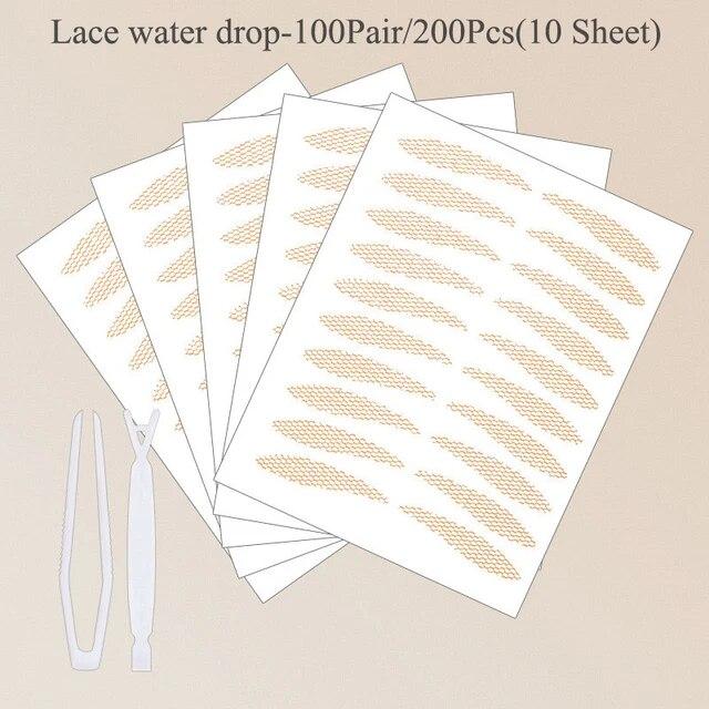 Eyelid Tapes Stickers Invisible Double Fold Eyelid Lace Paste Self-adhesive Natural Eye Tape Make Up Tool Clear Stripe