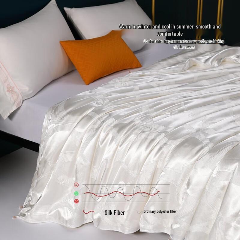 Mercury Home Textiles Четыре сезона жаккардовое одеяло из тутового шелка