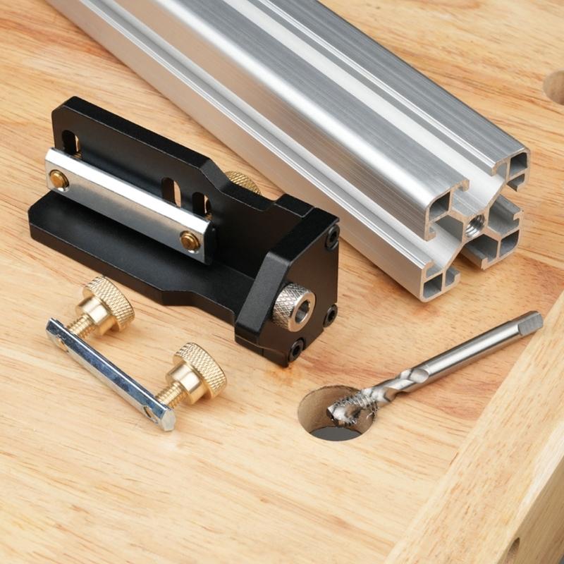 Precise and Efficiency Aluminum Profiles Drill Guide Design for Aluminum Profiles Ideal for DIY Furniture Craftsmanship