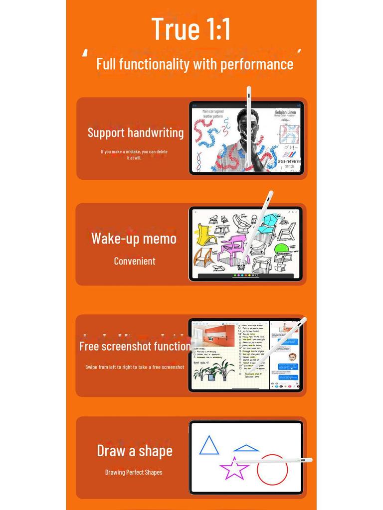 Универсальный емкостный стилус для iPad, Huawei, Xiaomi, Vivo — конструкция Anti-Mistouch