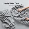 1000g Super Bulky Arm Knitting Wool Roving Knitted Blanket Chunky Wool Yarn Super Thick Yarn For Knitting/Crochet/Carpet/Hats