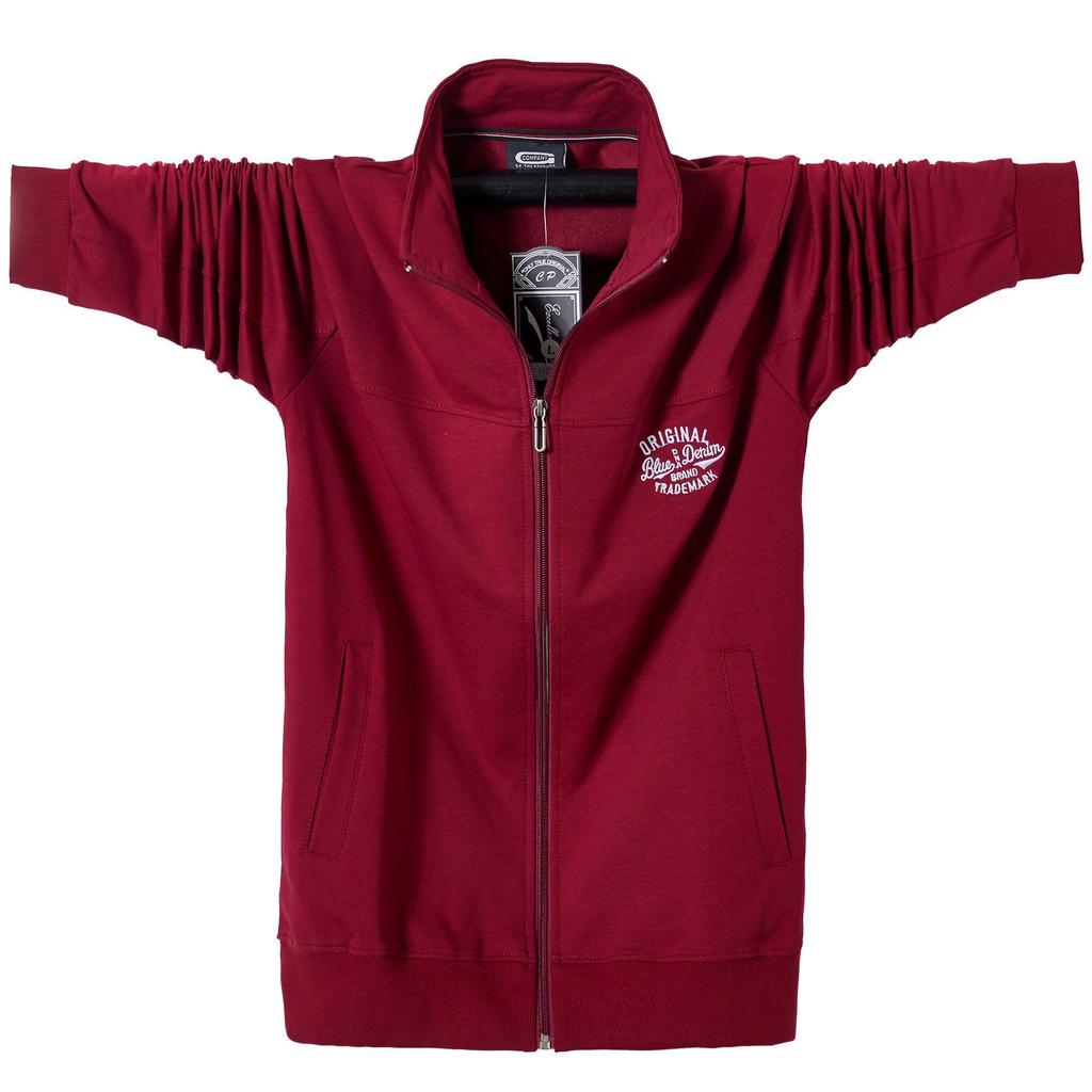 Men's Plus Size Zipper Sweatshirt Coat - 2024 Autumn/Winter Collection, Loose Thin Fit, Model 5083