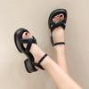 Summer Women's French Retro Thick Soled Sandals