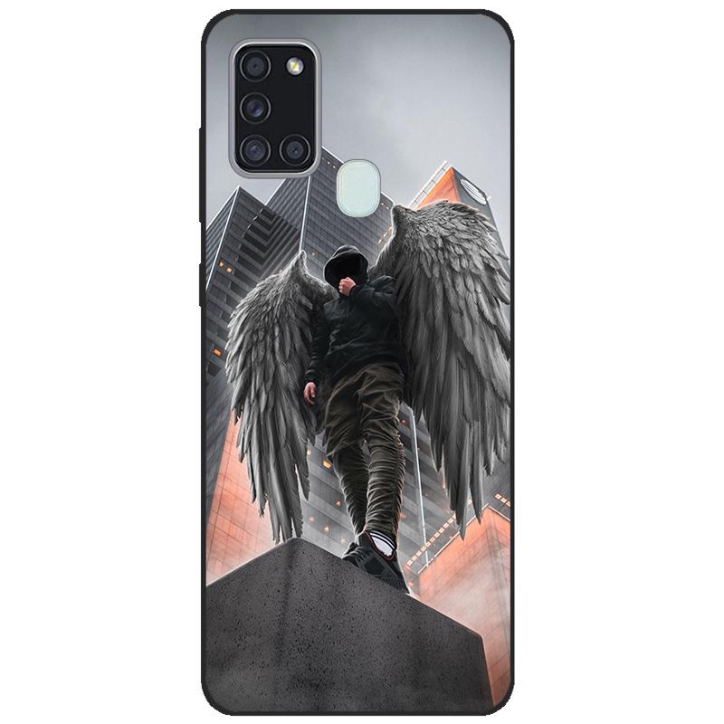 Для Samsung A21s SM-A217F/DSN Задняя крышка tpu Мягкий силиконовый чехол для телефона Для Samsung Galaxy A21s Чехол Мобильный телефон черный coque новый