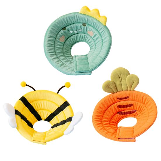 Ошейник для восстановления домашних животных, мультяшный дизайн, супермягкий, не выцветающий, легко носить, моющийся, губка для предотвращения укусов после