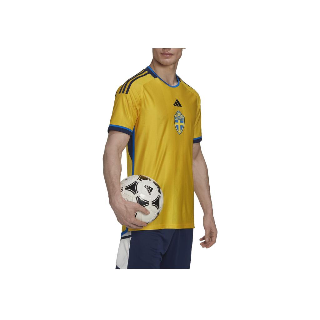 Adidas Швеция 22 Домашняя майка EQT Желтая мужская уличная одежда HD9423