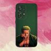 Чехол для телефона с аниме One P-Pieces Z-Zoro для Samsung S25, S24, S21, S22, S23, S30, Ultra, S20, Plus, Fe, Lite, Note, 10, 9, 5G Черный