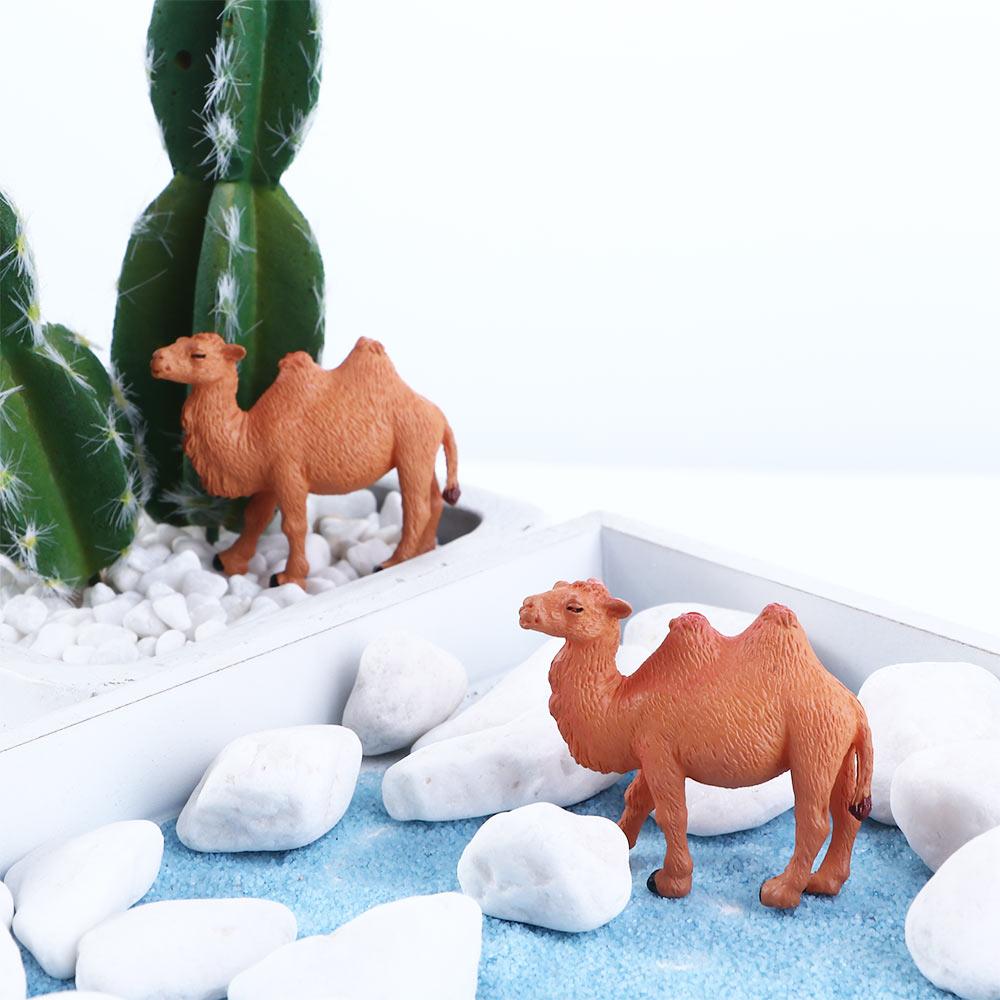 2/6/10pcs Desert Ornament Camel Model Fairy Garden Figurines Miniature Home Decoration