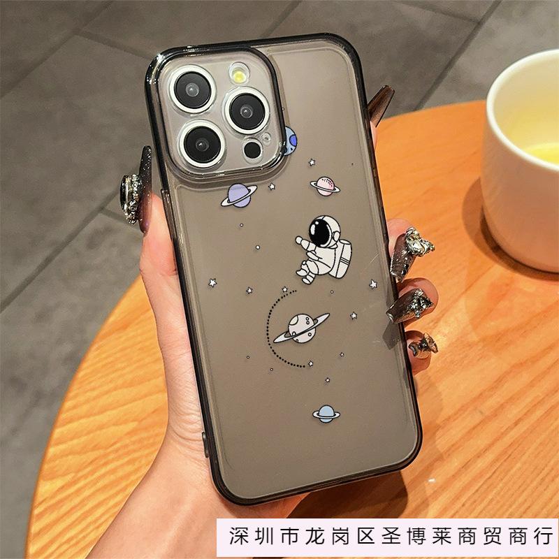 Космические астронавты подходят для Apple 15pro/12 противоударный простой чехол для мобильного телефона 13/14promax мягкий силикон 11/16.