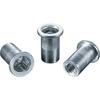 Lobtex Blind Nut "Nut" (Flat Head, Aluminum), Eco Pack, 3.2mm Thickness, M6 X 1.0 (Pack of 25)