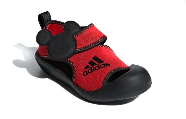 adidas Тканевые низкие кеды для скейтбординга Mickey C Детские Черно-красные Детские F35863
