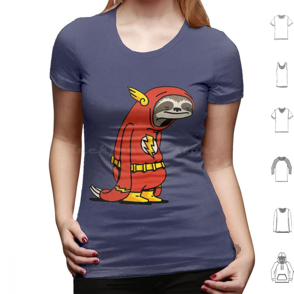 Flash Sloth Funny Superhero T Shirt Big Size 100 Cotton Flash Sloth Funny Superhero