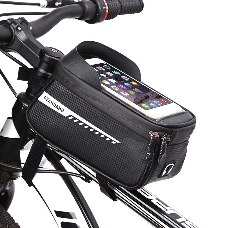 Waterproof Bike Bag Top Front Frame Tube Cycling Bag Reflective Phone Case Touch Screen Bag MTB Bike Accessories