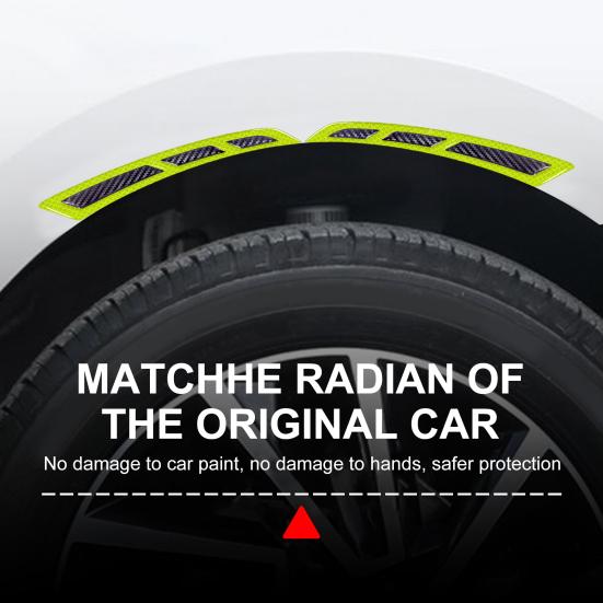 1 Pair Car Anti-collision Warning Fender Protector Adhesive Self Car Fender Wheel Eyebrow Guard Vehicle