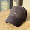 Spring and summer new style simple embroidered letter hard-top baseball cap for women, Korean version, suitable for large head circumference, makes