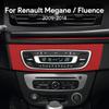 Наклейка на центральную консоль из замши для Renault Fluence Megane 3 RS 2009-2015 LHD RHD Декор интерьера