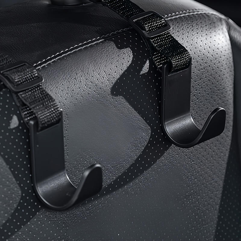 4 шт. Регулируемый органайзер на спинку сиденья автомобиля, вешалка-держатель для хранения, многофункциональные крючки на подголовник автомобиля