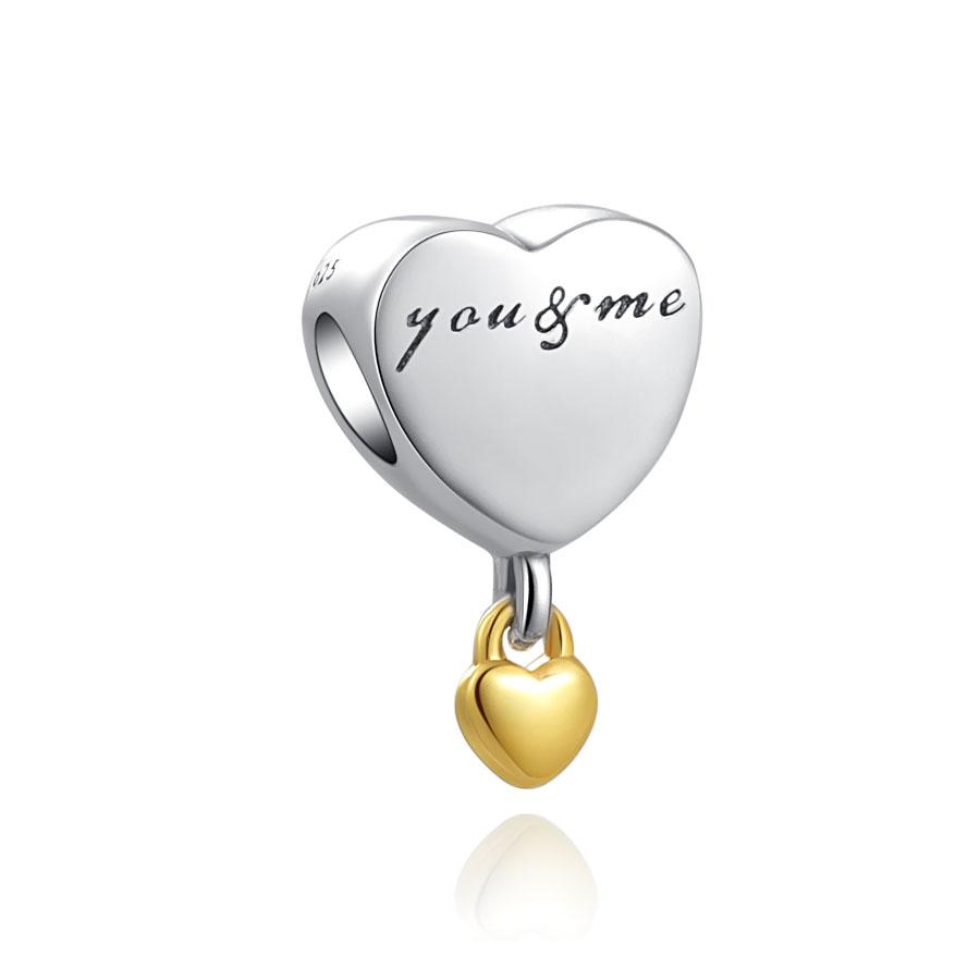 Оригинальный медный кулон-шарм в виде сердца любви для семьи, звезда, торт, бутылка вина, бусина, подходит для браслета, женские украшения DIY, подарок