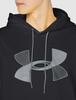 Under Armour UA Armour Fleece Big Logo Size Small to Japanese size Hoodie, Men's, 001, Japan, (equivalent S)