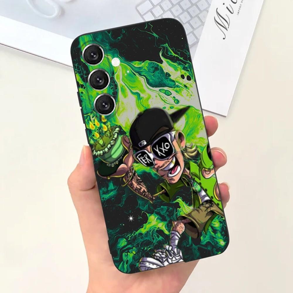 Чехол для телефона Singer F-Feid Ferxxo SIXDO для Samsung S25, S24, S21, S22, S23, S30, Ultra, S20, Plus, Fe, Lite, Note, 10, 9, 5G Черный