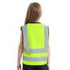 Детский светоотражающий жилет унисекс без рукавов на молнии спереди, высокой видимости, для волонтерской деятельности