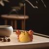 Маленькая статуэтка Керамический чайный питомец Украшение Уникальный подарок для влюбленных Фигурка Подставка для благовоний для книжной полки