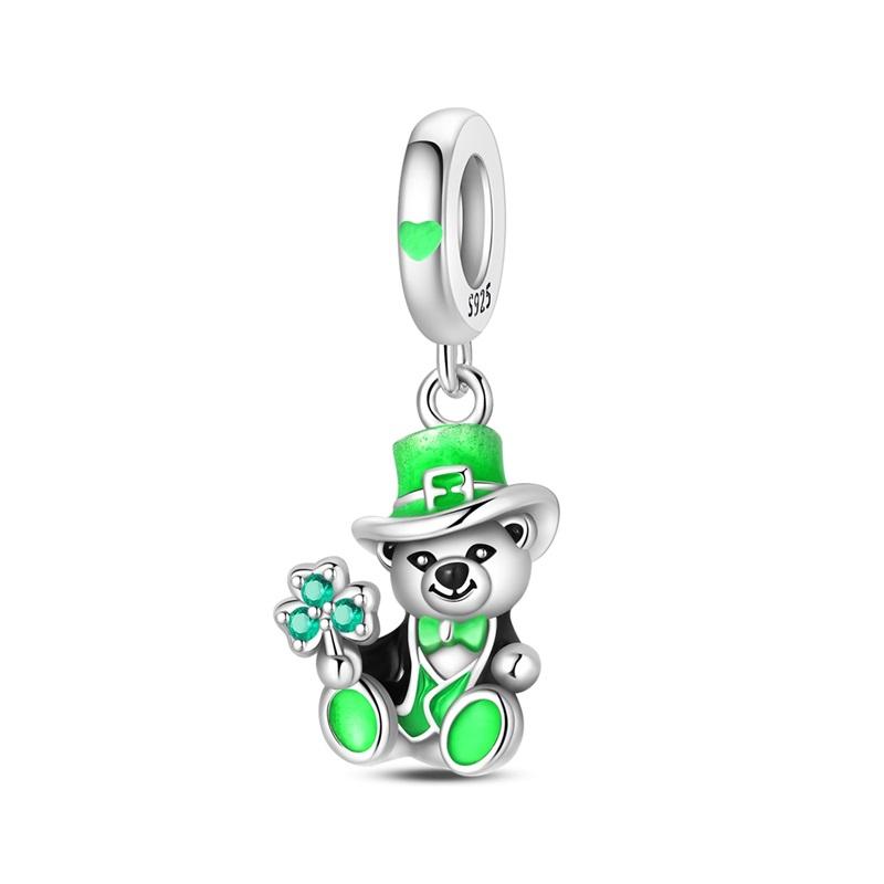 Exquisite 925 Silver The Frog Prince Beads & Cactus Dangle Charm Fits Bracelet Boutique Green Gifts