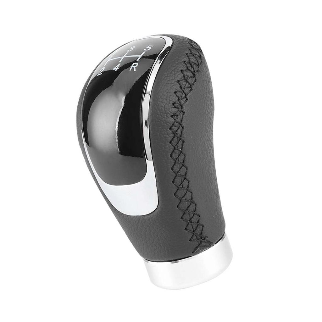 Universal Car Gear Shift Knob Stick Head Shifter Lever Handball Leather Universal for CarBlack