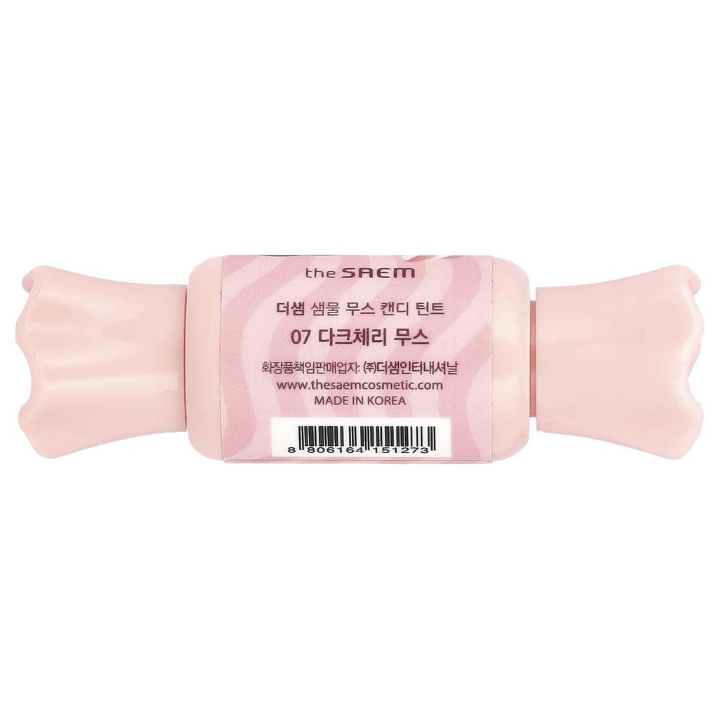 The Saem Saemmul, Mousse Candy Tint, 07 Темная вишня, 8 г