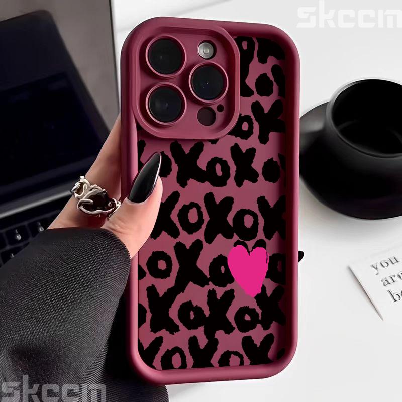 Black Lips Kiss Print Silicone Soft Case For Samsung Galaxy S25 S24 Ultra S23 S22 Plus S21 S20 FE A55 A54 A15 A35 Cover
