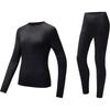 Sports Casual Simple Solid Color Warm Set Women Sets Black 952517202-5