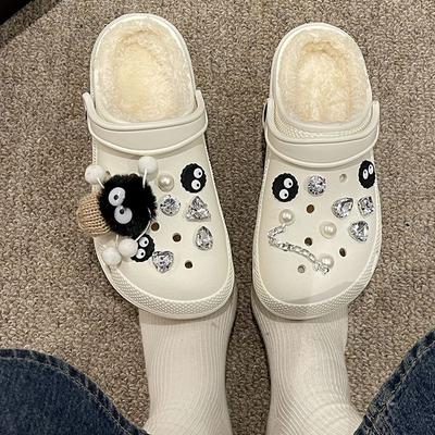 Хлопковые туфли с отверстием для шнурка женские осенне-зимние новые милые маленькие брикеты верхняя одежда толстая подошва теплый бархат сделай сам зима