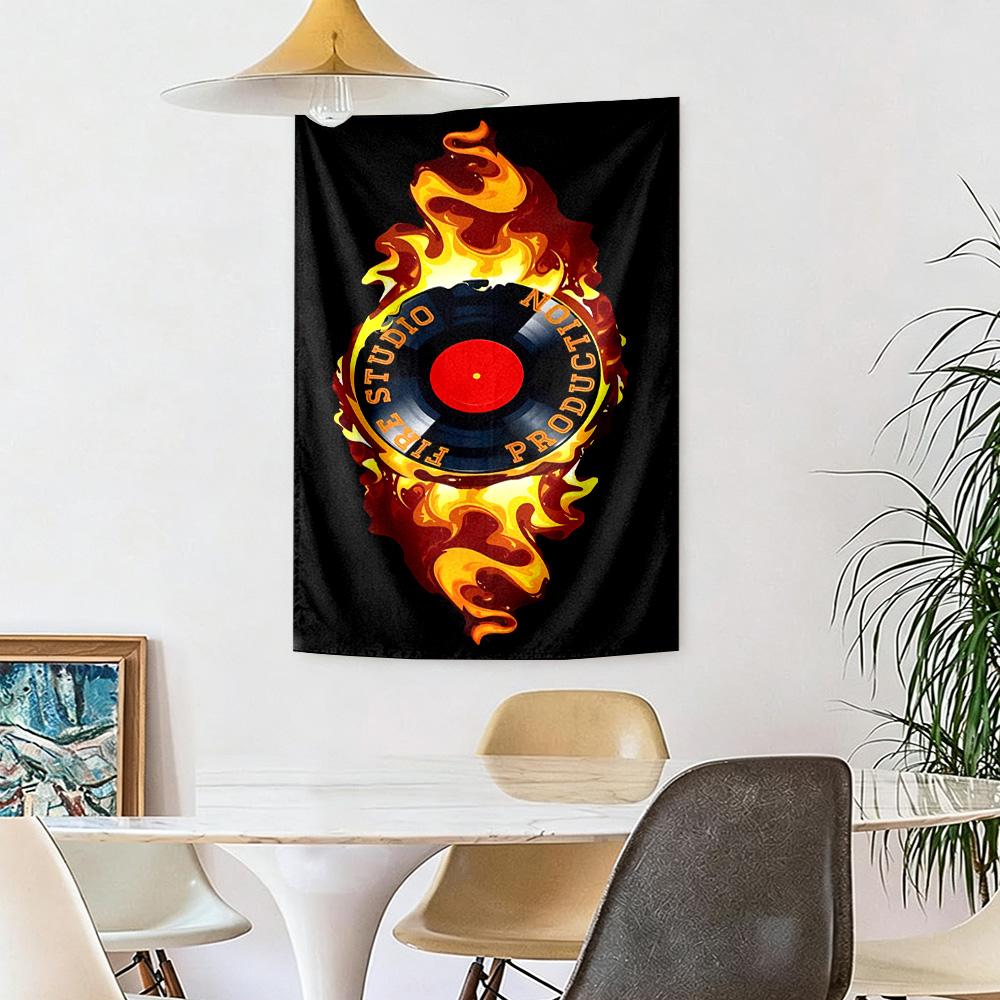 Love Records Wall Decor Tapestry Art For Pet Memorial Birthdaywedding Party Backdrop Family Gift