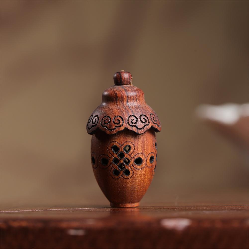 Подвеска-диффузор для ароматерапии из дерева ручной работы - Выберите из дизайнов Тыква, Пагода, Ваза, Фонарь, Барабан | Саше для эфирных масел для DIY брелоков