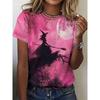 Милая футболка с кошачьим принтом для женщин, животное, 3D-печать, короткий рукав, летняя мода, топы с круглым вырезом, для девушки