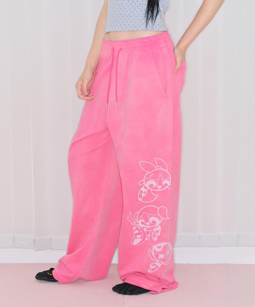 AMES-WORLDWIDE Ppg Hotfix Drawing Sweat Pants Pink