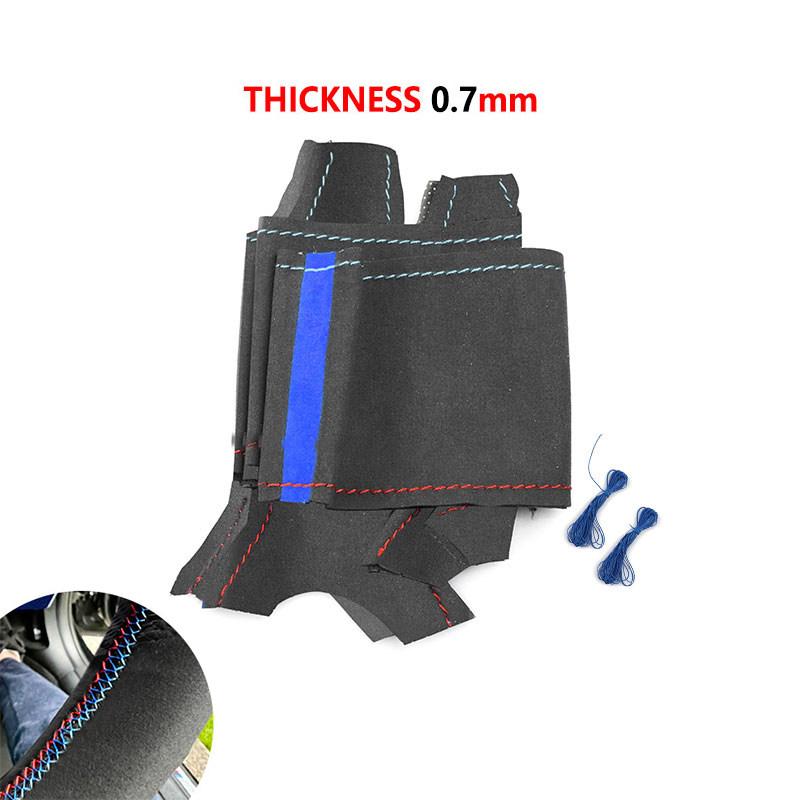 Автомобильный замшевый чехол на руль для BMW M Sport F10 F11 F12 F13 F20 F22 F30 F31 F32 F34 F36 F48 F39 F25 F26 F15