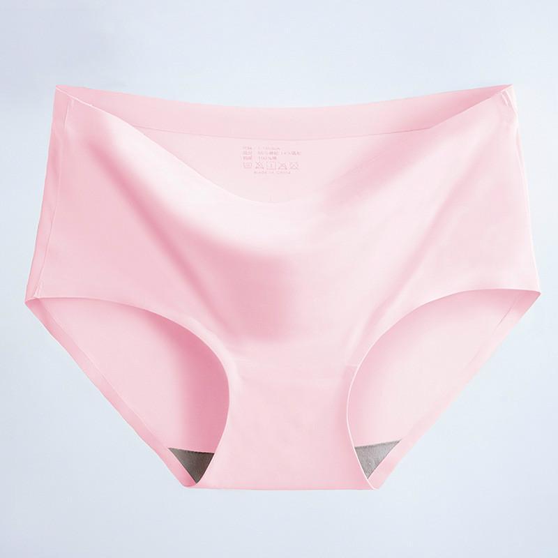 Women's Fashion Seamless Elastic Underwear Breathable Quick-Dry Ice Silk Panties Briefs Comfy High Quality
