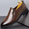 Leather Shoes Men's Breathable Suit Shoes Men's Foot Casual Shoes Soft Sole Men's Wedding Shoes Tide 2025