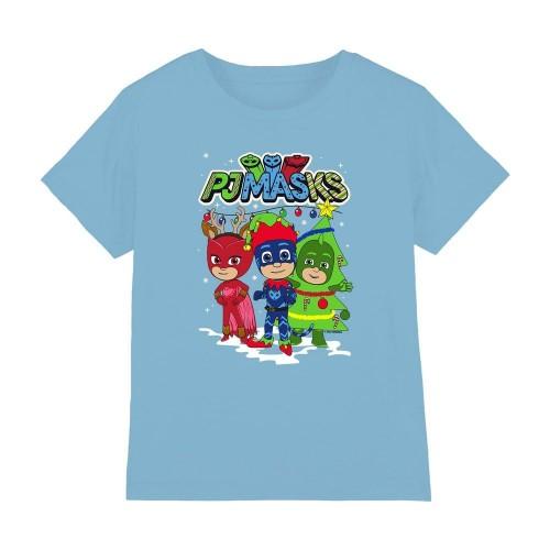 PJ Masks Childrens/Kids Catboy Owlette Gekko Heroes Christmas T-Shirt